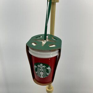 Starbucks Red Florida Ceramic Ornament Cup 2016 Christmas Decor